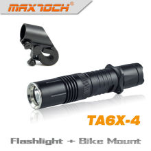 Maxtoch TA6X-4 Durable Cree XML T6 vélo léger tactique LED torche Rechargeable